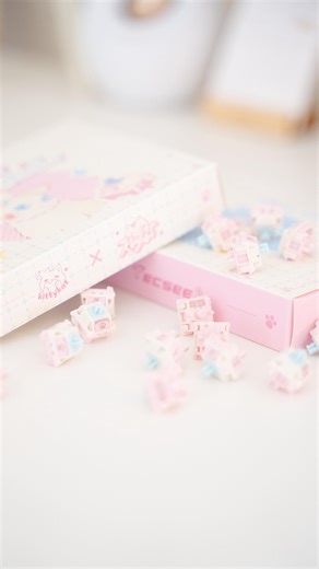 ‎maddy ٩( ᐛ )و‎ on Instagram: "these are the cutest switches ever 🥹 and they sound SO GOOD these are the kitty switches by @keylist.studio ! these were designed by the very talented @kittykat.keys and @jununikeebs and they are 100% the most detailed switches ive ever seen. the paw light diffuser is so cute ;-; the sound and feel are amazing. theyre incredibly smooth and are a pretty deep sounding switch. they have an operating force of 45g and a bottom out of 50g, so i would say theyre on the l