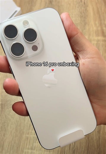 My new iPhone 16 pro 🌸. #fyp #foru #foryoupage❤️❤️ #foruyou #forupage #iphone16pro #iphone16 #unboxing #iphone16promax #viral_video #unboxingvideo