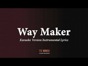 Way Maker (Worship Karaoke Version) | Instrumental with Lyrics