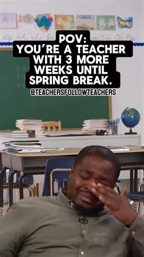 How many days until your spring break? #springbreak #break | Teachers Follow Teachers