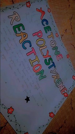 Acetone polystyrene reaction