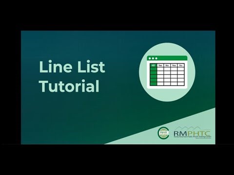 Line List Tutorial