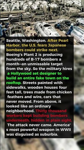 The Fake Town America Built to Hide a Bomber Factory |WW2