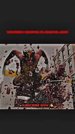 Wolverine + Deadpool vs. Deadpool army!🔪🤯 #deadpool #wolverine