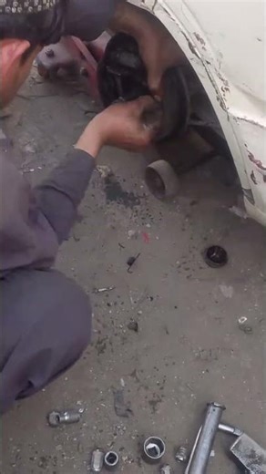 How to Change Rear Drum Brakes (Old Suzuki)#shorts