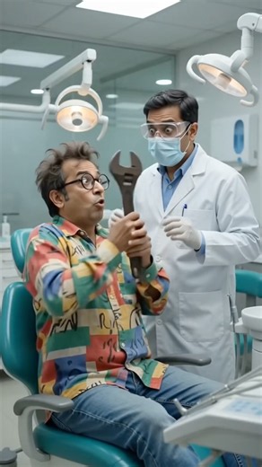 Funny patient wrenched dentist #dentistfun #dentalhumor #comedypatient