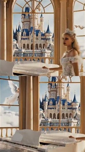 When she arrives at the ball in this gown #fantasy #movie #magic