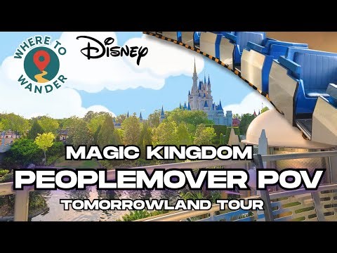 PeopleMover FULL Ride POV | Magic Kingdom Walt Disney World | Breakdown & Rollback! 🚋✨