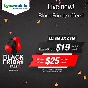Lycamobile USA Black Friday Offers 2018