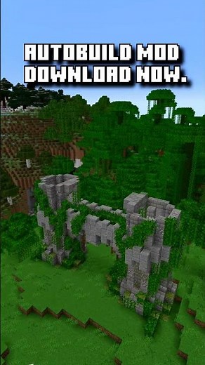 🌿 Medieval Twin Tower Gate using Autobuild mod #shorts