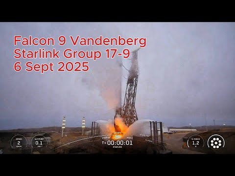 SpaceX Falcon 9 Launch - 6 Sept 2025 - Starlink 17-9 🚀