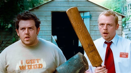 Fighting off zombies with household items - Shaun of the Dead