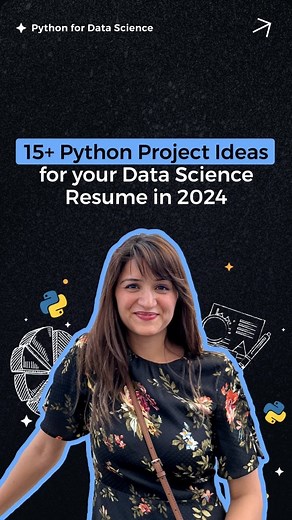 Preksha K | Saurabh Moody on Instagram: "15+ Python Project Ideas for your Resume ✅ Comment "Python" for Dataset/Tutorial Links and to know about other projects ✅ 📌 Scraping Stock Prices from Yahoo Finance 🔸What You'll Learn : Web scraping, data extraction, data cleaning, time-series data manipulation. 📌 Home Price Prediction 🔸What You'll Learn : Data cleaning, feature engineering, regression algorithms (linear regression, decision trees, etc.), model evaluation, handling missing data. 📌 Cr