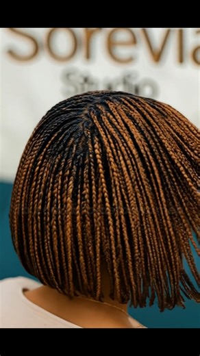 78K views · 1K reactions | Chic Side-Part Bob Cornrows  #bobcornrows | Braids for Women | Facebook