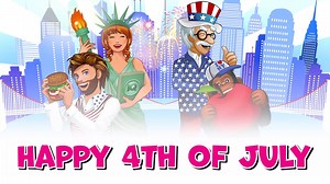 SHARE the great news with your friends and loved ones, it's 4th of July! 🇺🇸 Join the big party in the BIG APPLE! 🍎 bit.ly/playBubblesIQ | Bubbles IQ Community