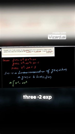 Setting Up the Linear Combination Equation