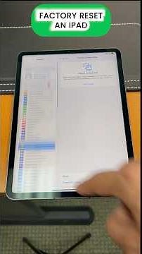 This is how you factory reset your ipad