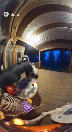 14K views · 25 reactions | Gorilla jump scared by Halloween decorations | Top Amazing Funny | Facebook