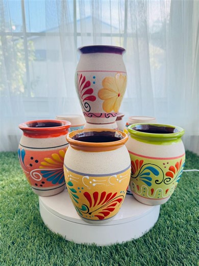 Sets Cantaro Engobe 32 Oz/ 48 Oz Mexican Handpainted - Etsy