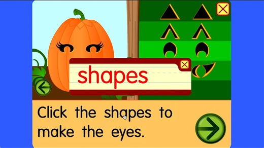 Have fun teaching the short u sound and learn about shapes with Starfall's 'Pick a Pumpkin' activity! View in Starfall's Seasonal icons: https://www.starfall.com/h/holiday/pumpkin/?sn=main #PumpkinPatch #vowels #FallActivities | Starfall Education Foundation