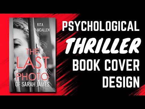 How To Design A Psychological Thriller Book Cover For Beginners | EASY Canva Tutorial