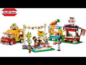 LEGO Friends 41701 Street Food Market Speed Build