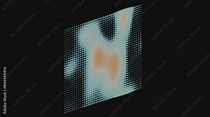 Puffed: Abstract particle network topographic graph wave landscape animation art generative technology Design Motion