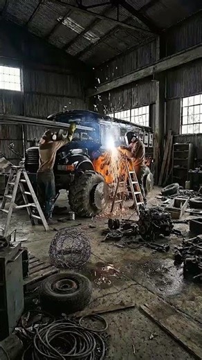 Armored Battle Bus Build 🔥🚌 Ultimate Survival Vehicle Transformation #survival #build