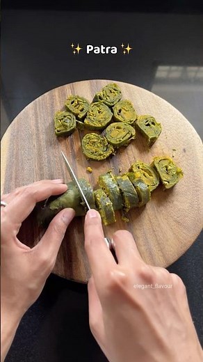 Gujarati Patra Recipe | Alu Wadi Recipe | #shorts | Elegant Flavour