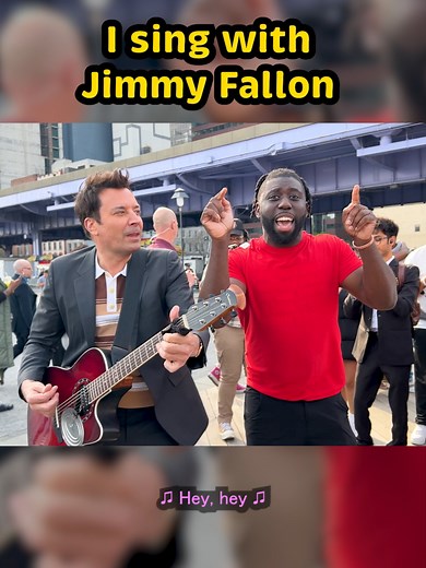 Jimmy Fallon Singing on the Street – Unexpected Street Music Moment