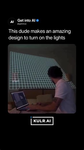 Artificial Intelligence | AI on Instagram: "Don’t forget to follow us (@getintoai) to learn something new everyday 🧠✨ A stunning projection mapping demonstration by 3D artist Zak Shineman in an ordinary bedroom, where synchronized Philips Hue smart bulbs cast interactive holographic hands that appear to toss a glowing ball seamlessly across the walls and surfaces. Controlled via a laptop running MadMapper software for precise light mapping, combined with animations created in Unreal Engine and 