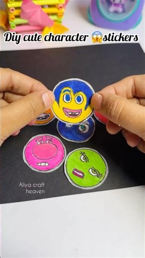 How to make character 🥶stickers#shorts #shortsfeed#art#diy#trendingshorts#viral#sticker
