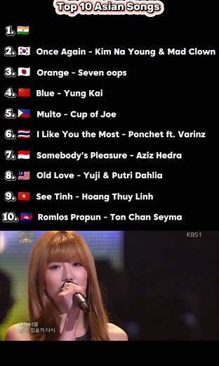 Top 10 Lagu Asia Paling Hits
