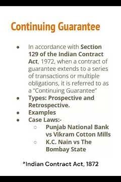 What is a Continuing Guarantee? | Quick Legal Guide