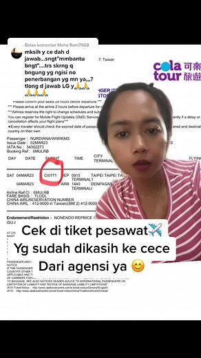 Cara Mengecek Nomor Penerbangan di Tiket Pesawat