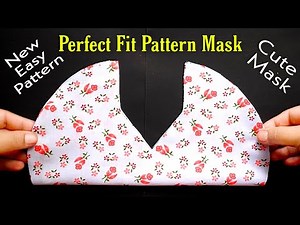 😷Make New Pattern Mask - No Fog On Glasses - Face Mask Sewing Tutorial - New Style Mask Very Easy