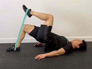 Banded Hip Bridge March — Rehab Hero