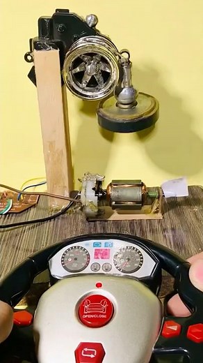 ⚡️Testing & Remote Control 360° Rotational Crane | DIY Power Hack 🔋 #shorts #project #dcmotor