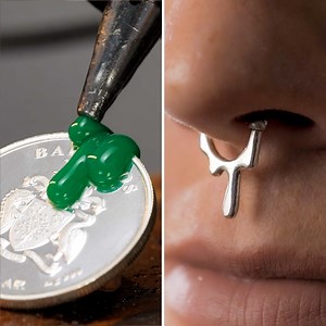 1.6M views · 1.2K reactions | Pendiente de nariz de moneda con forma inusual  | Ideas en 5 minutos Chicas | Facebook