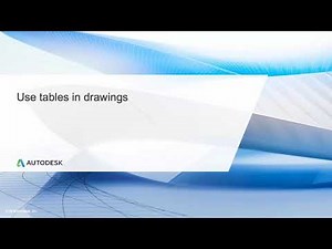 Professional AutoCAD for Design and Drafting Lesson 5.6:- Use tables in drawings