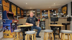 DIY back garden sports bar complete with hot tub named Pub Shed Of The Year