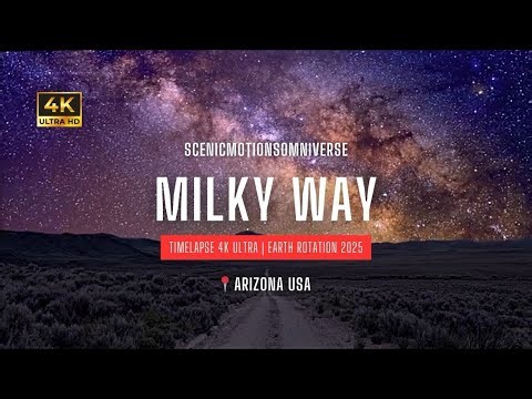 Earth Rotation Revealed | Arizona Milky Way Timelapse 4K Ultra 2025