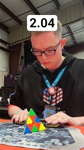 Pyraminx Solve of the Day 3/14 🥧-2.04 #pyraminx #rubikscube #rubikscube #speedcubing #puzzle #shorts