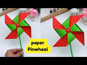 How To Make Easy Paper Pinwheel For Kids / Nursery Craft Ideas / Paper Craft Easy / KIDS crafts toys