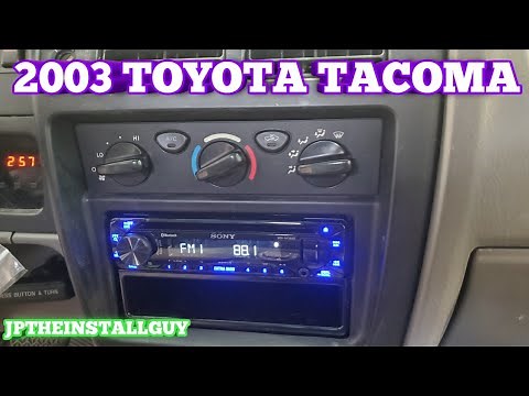 2003 toyota tacoma radio removal/ replacement