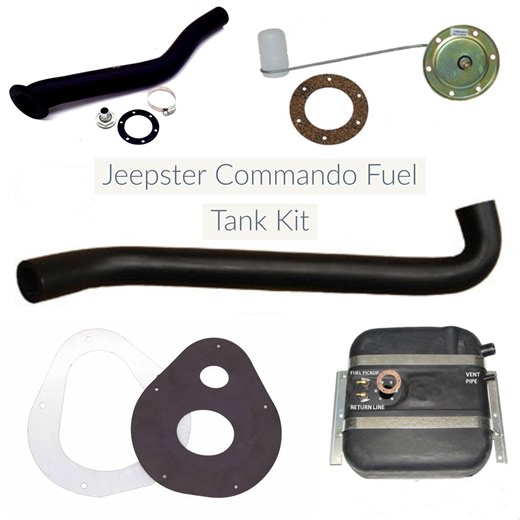 Jeepster Commando Fuel Tank, Side Fill Kit, 1967-1971 Jeepster Command