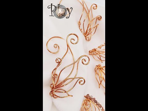 Play with wire | Angel Wings | Fairy wings | Earcuff | Elf ear @LanAnhHandmade 692 #Shorts