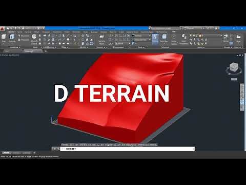 HOW TO MAKE 3D TERRAIN MODEL IN AUTOCAD 3D