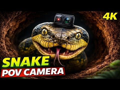 Anaconda Head Camera POV: Inside the Snake’s Underground Home 🐍📹