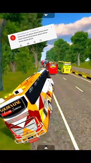 গোল্ডেন লাইন বাসের বাউলি 😲😎🚍 bus simulator Bangladesh #shorts
